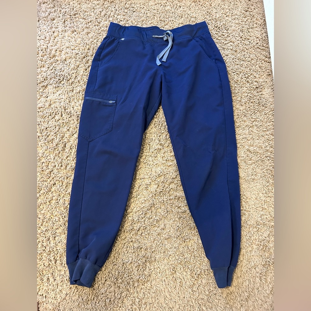 Navy blue figs scrub bottoms size medium